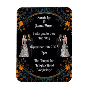 Imán Invitaciones e invitaciones de boda personalizadas