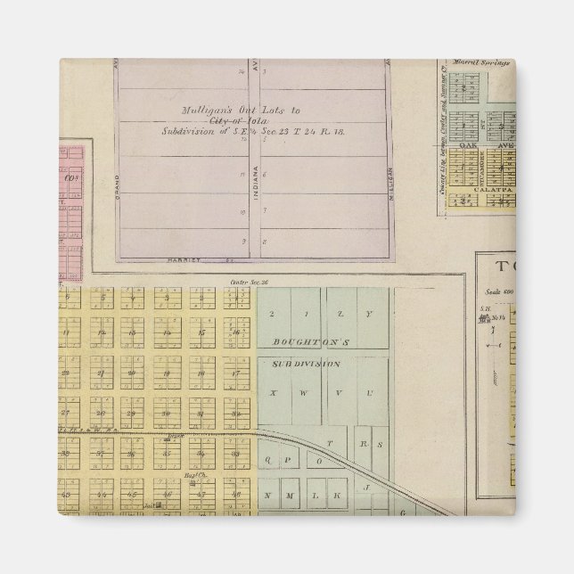 Imán Iola, Torrance y Kellogg, Kansas (Frente)