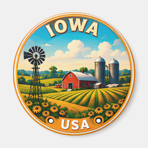 Imán Iowa Heartland Farm Country Viajes