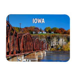 Imán Iowa Mississippi River Magnet