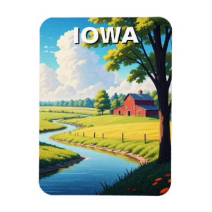 Imán Iowa Red Barn