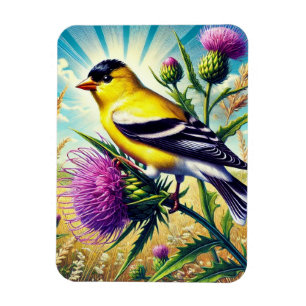 Imán Iowa State Bird Eastern Goldfinch