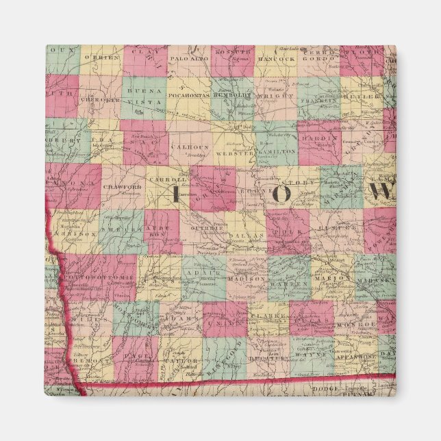 Imán Iowa y Nebraska 2 (Frente)