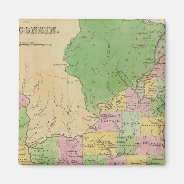 Imán Iowa Y Wisconsin (Frente)