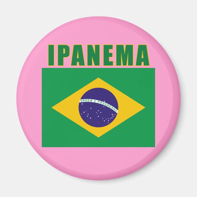 Imán IPANEMA Brasil Camisas de playa, regalos (Frente)
