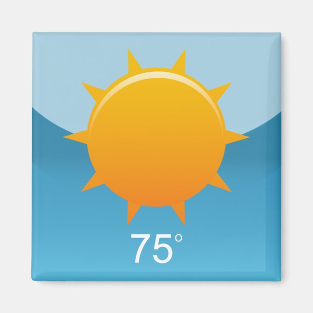 Imán iPhone App Magnet - Clima (Frente)