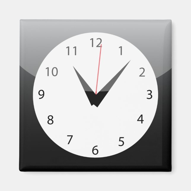 Imán iPhone App Magnet - reloj (Frente)