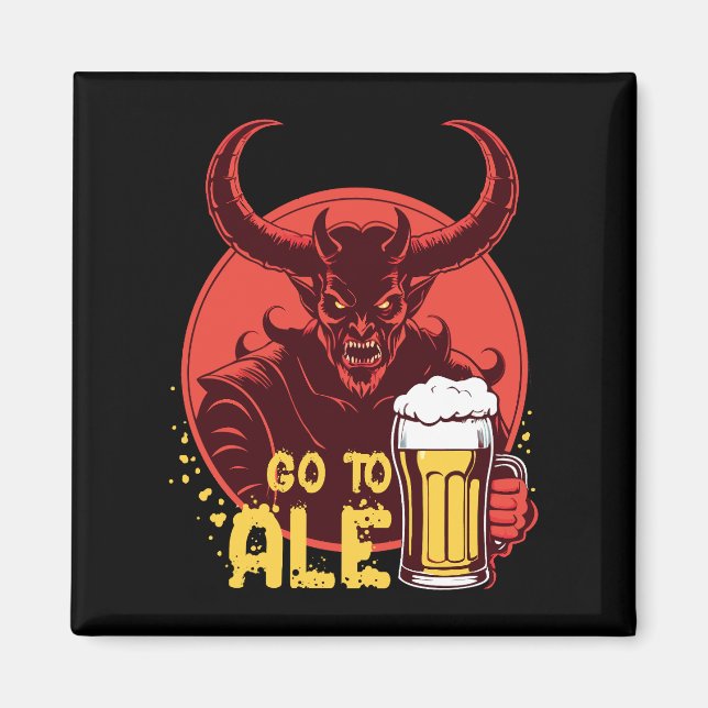 Imán Ir A Ale - Beer Satan (Frente)