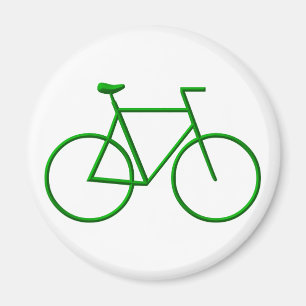 Imán Ir a la bicicleta verde