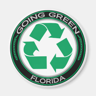 Imán Ir a la Florida del reciclaje verde