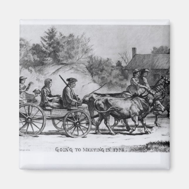 Imán Ir a la reunión en 1776, 1876 (Frente)