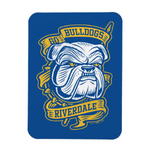 Imán Ir Bulldoges - Banner de la mascota Riverdale