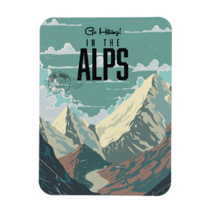 Imán Ir de excursión en los Alpes