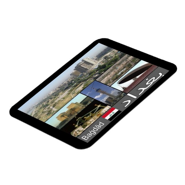 Imán Iraq - Mosaico de Bagdad - Magnet (Lado Izquierdo)