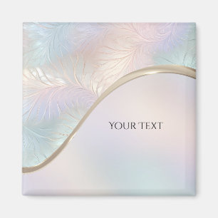 Imán Iridescente Abstracto Moderno