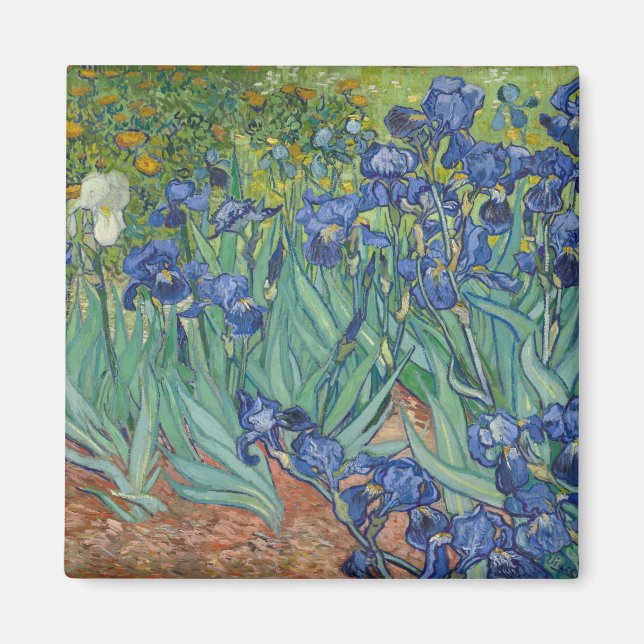 Imán Iris Blue Green Yellow Van Gogh (Frente)