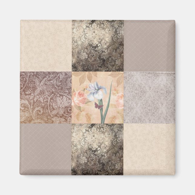 Imán Iris Cream Patchwork (Frente)