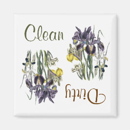 Imán Iris Flowers Dishlavavajillas Magnet