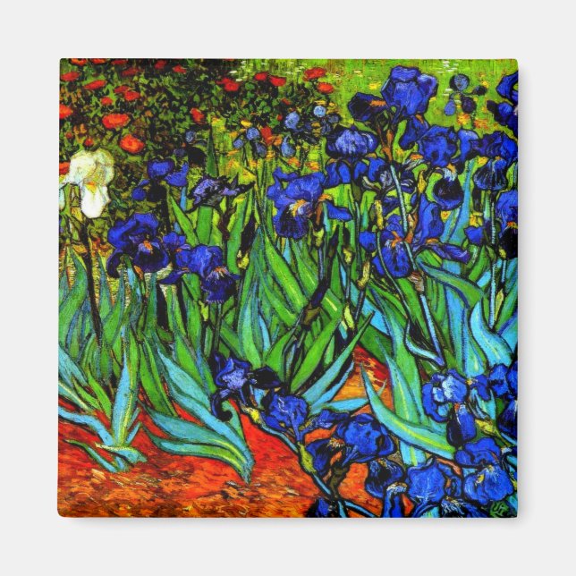 Imán Irises, famoso cuadro floral de Van Gogh (Frente)