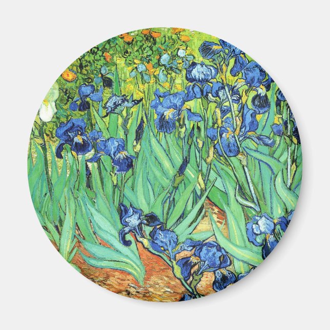 Imán Irises - Vincent Van Gogh (1889) (Frente)