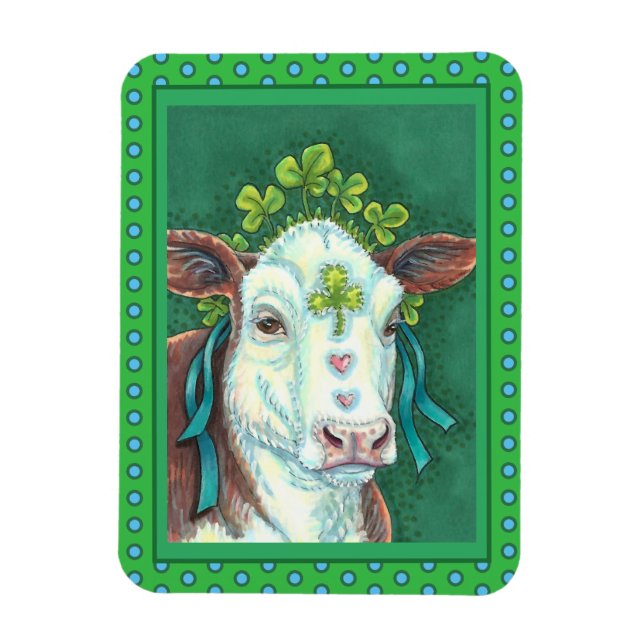 IMÁN IRISH BRED ST. HEIFER DEL DÍA DE PATRICK, VACA DE  (Vertical)