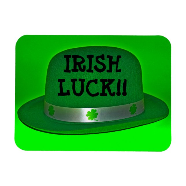 Imán IRISH LUCK Green Derby Gorra Magnet (Horizontal)