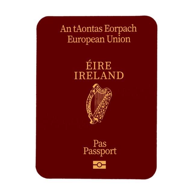 Imán Irish passport magnet (Vertical)