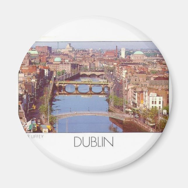 Imán Irlanda Dublín River Liffey (St.K.) (Frente)