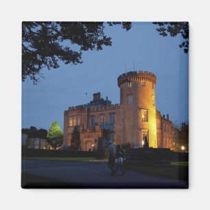 Imán Irlanda, el castillo de Dromoland iluminado al ano
