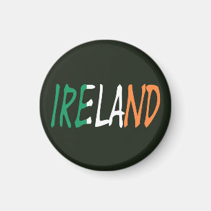 Imán Irlanda sobre la macana de bandera irlandesa