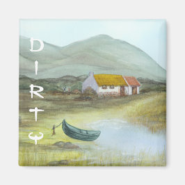 Imán irlandés de lavavajillas DIRTY por Bonhovey