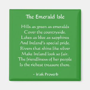 Imán irlandés del proverbio de Emerald Isle