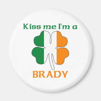 Imán Irlandés personalizado me besa yo soy Brady