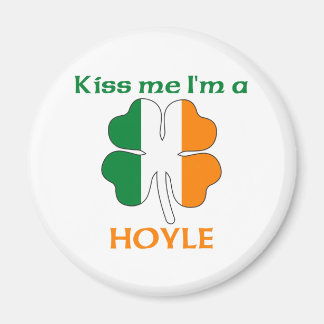 Imán Irlandés personalizado me besa yo soy hoyle