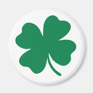 Imán irlandés Shamrock Clover Magnet - Diseño verd