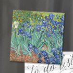 Imán Irlandeses | Vincent van Gogh<br><div class="desc">Irises (1889) del artista holandés post-impresionista Vincent Van Gogh. El paisaje original es un óleo sobre lienzo que muestra un jardín de flores de iris florecientes. Utilice las herramientas de diseño para agregar texto personalizado o personalizar la imagen.</div>