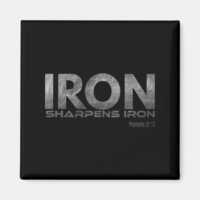 Imán Iron Sharpens Iron  (Frente)
