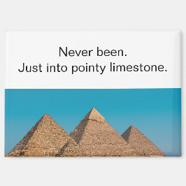 Imán Irreverent Egyptian Pyramids Travel Refrigerator