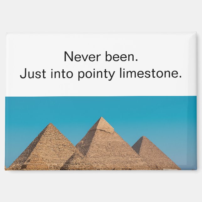 Imán Irreverent Egyptian Pyramids Travel Refrigerator (Anverso)