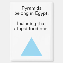 Imán Irreverent Food Pyramid Egypt Refrigerator