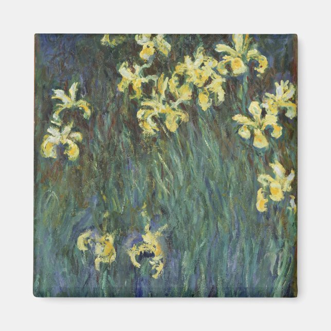 Imán Irritos amarillos de Claude Monet, Bella Artes de  (Frente)