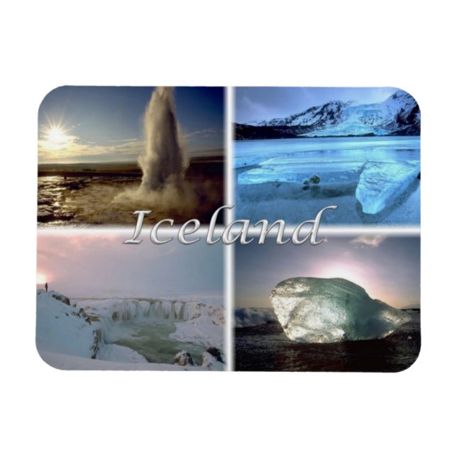 Imán IS Islandia - Jokulsarlon - Gullfoss - (Horizontal)