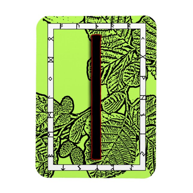 Imán Isa Viking Rune Magnet (Vertical)