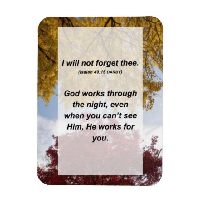 Imán Isaiah 49:15 I will not forget thee (Vertical)