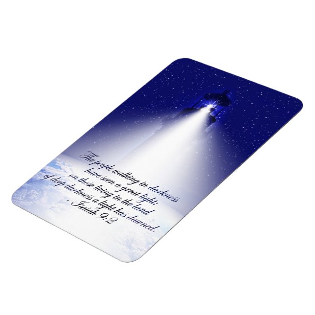 Imán Isaiah 9:2 Navidades Foto (Lado Izquierdo)