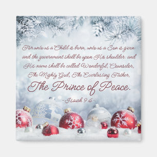 Imán Isaiah 9:6 Unto us un niño nace Navidades