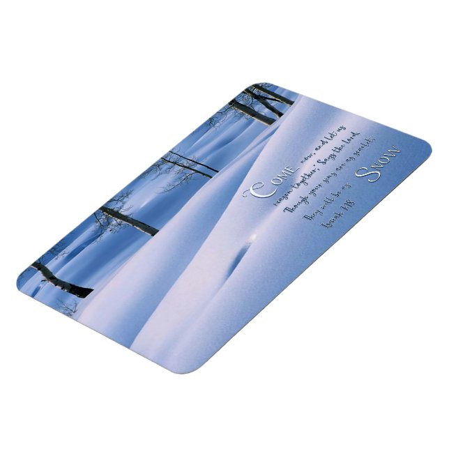 Imán Isaías 1:18 Inspirador (Lado Izquierdo)