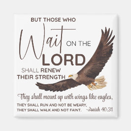 Imán Isaías 40:31 Los que esperan en la Escritura del S