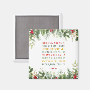 Imán Isaías 9:6 Para Nosotros Un Niño Nace Navidades