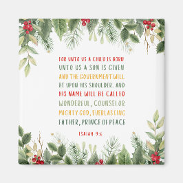 Imán Isaías 9:6 Para Nosotros Un Niño Nace Navidades